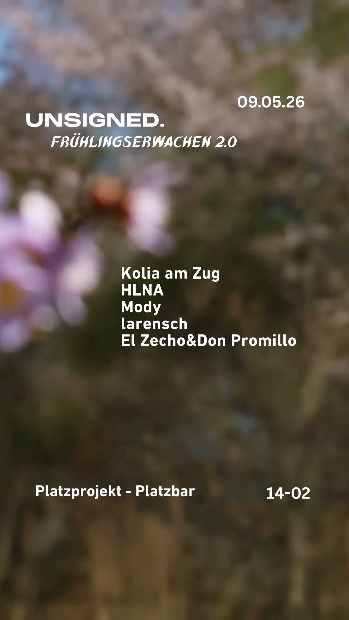 unsigned Frühlingserwachen im Mai